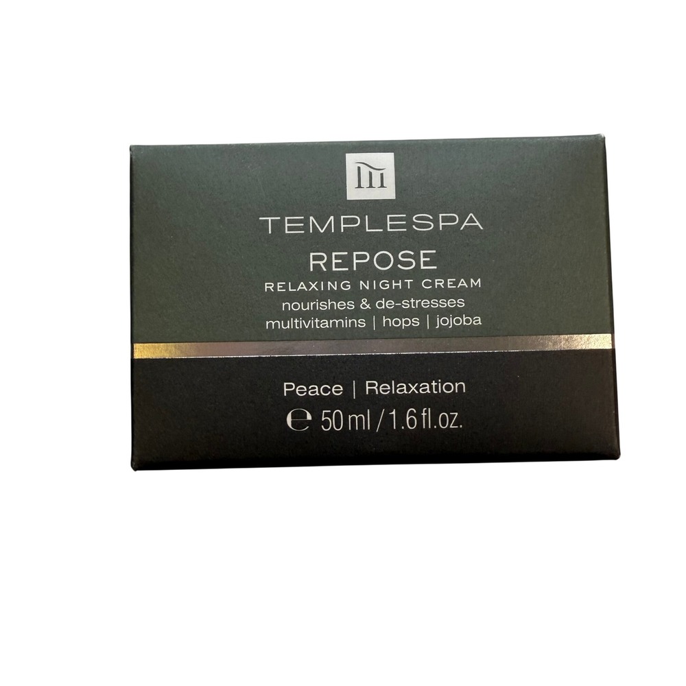 TEMPLESPA Repose Relaxing Night Cream 1.6oz Face Neck‎ Moisturizer New